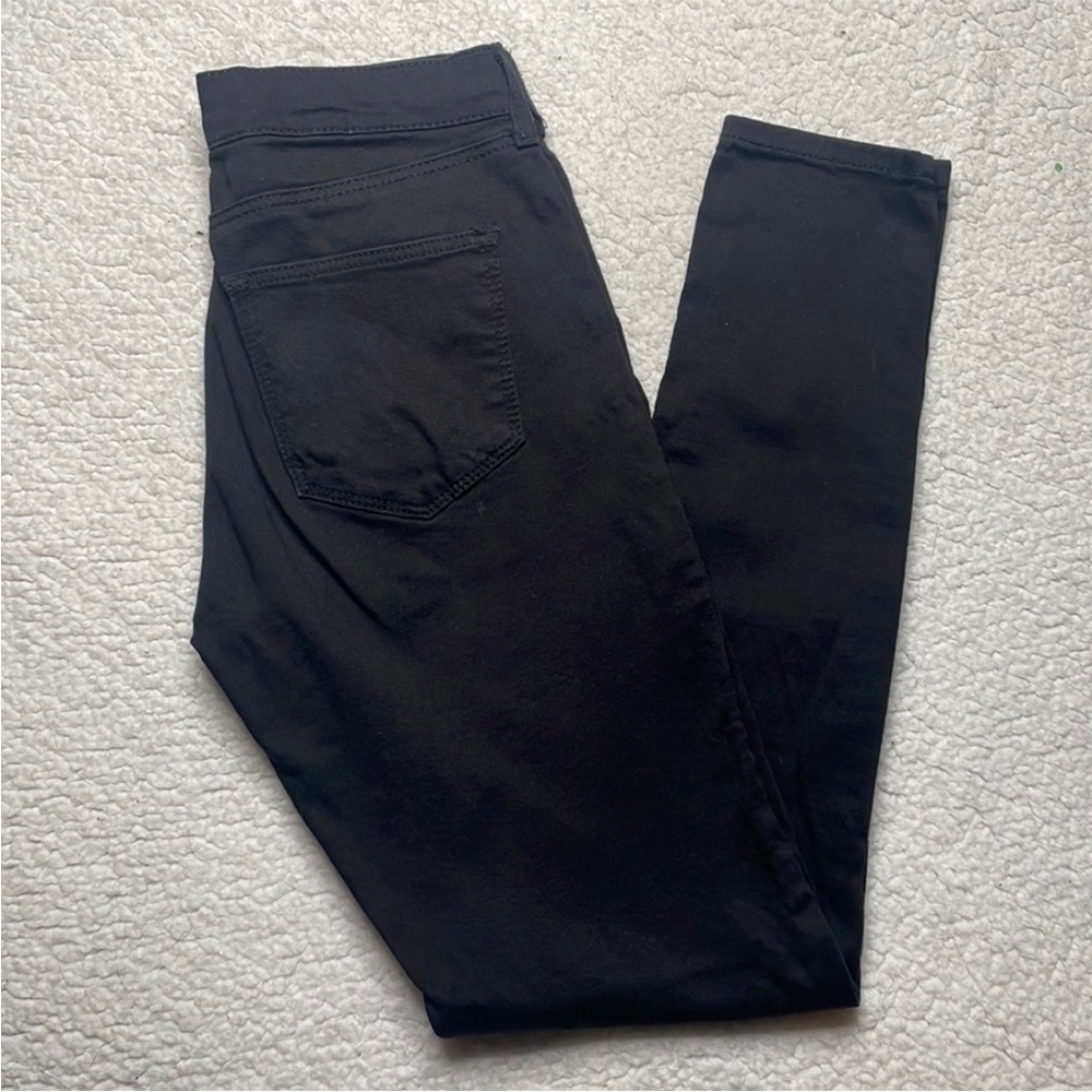 Topshop Leigh jeans in black Stretchy comfy Size 26 Asos - Picture 8 of 12